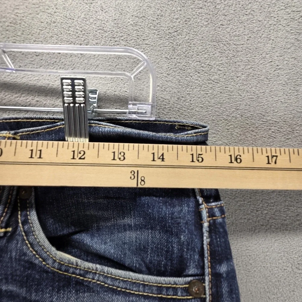 Levis 511 Jeans Mens‎ 29x32 Blue Selvedge Thrashed Whiskers Honeycomb Zip Fly
